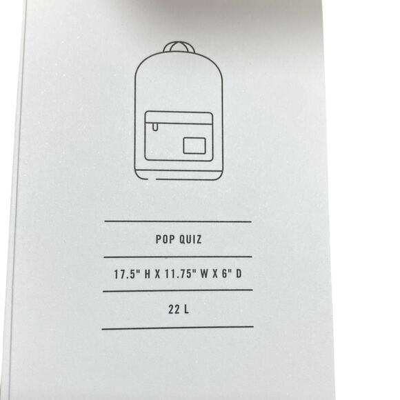 Herschel Pop Quiz Backpack Brown Black Camo Red Lining 15" Laptop 22 Liters New - Picture 9 of 9